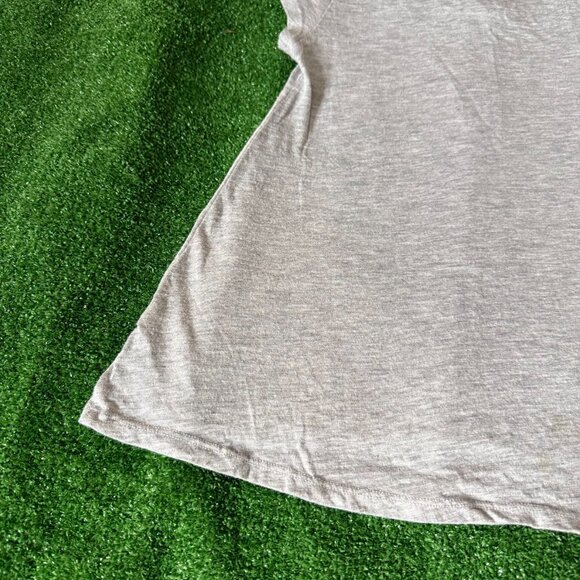 Justice Cap Sleeve Sneaker Graphic Heather Gray Tunic Style T-Shirt  Size 8 - Picture 12 of 14